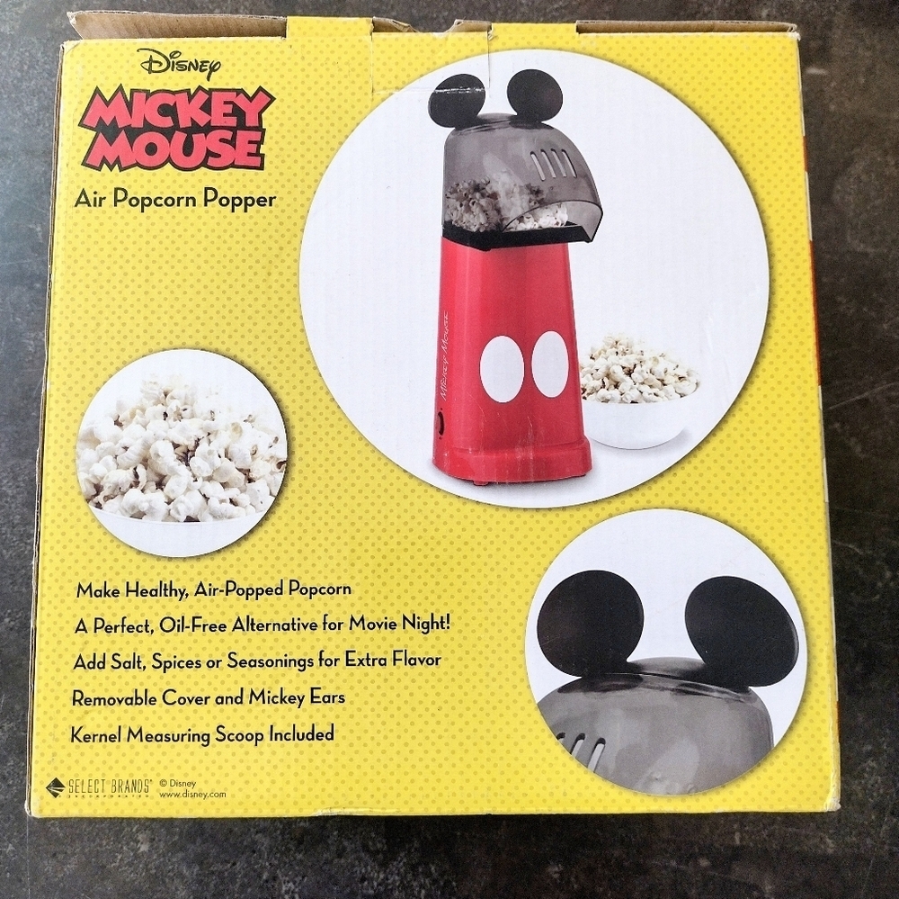 Disney's Mickey Mouse Red Popcorn Maker New In Box - Picture 2 of 5